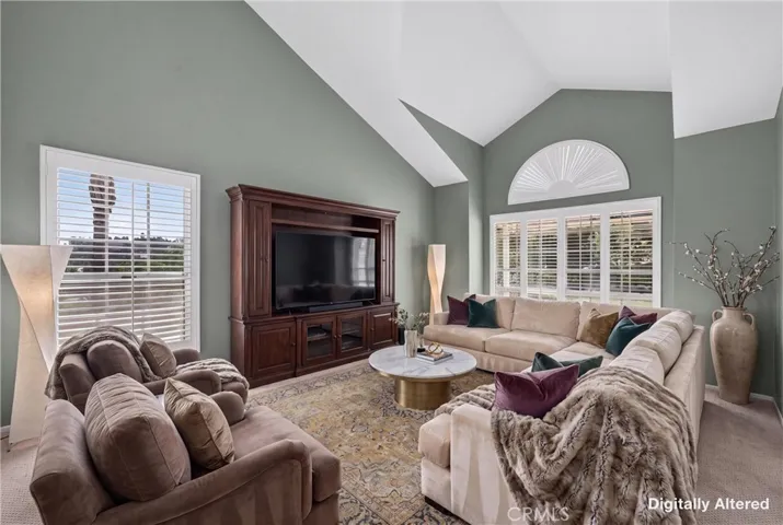 Virtually Staged Formal Living Room