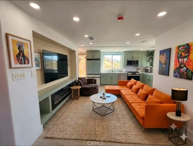 AI ENHANCED FURNISHED LIVING ROOM