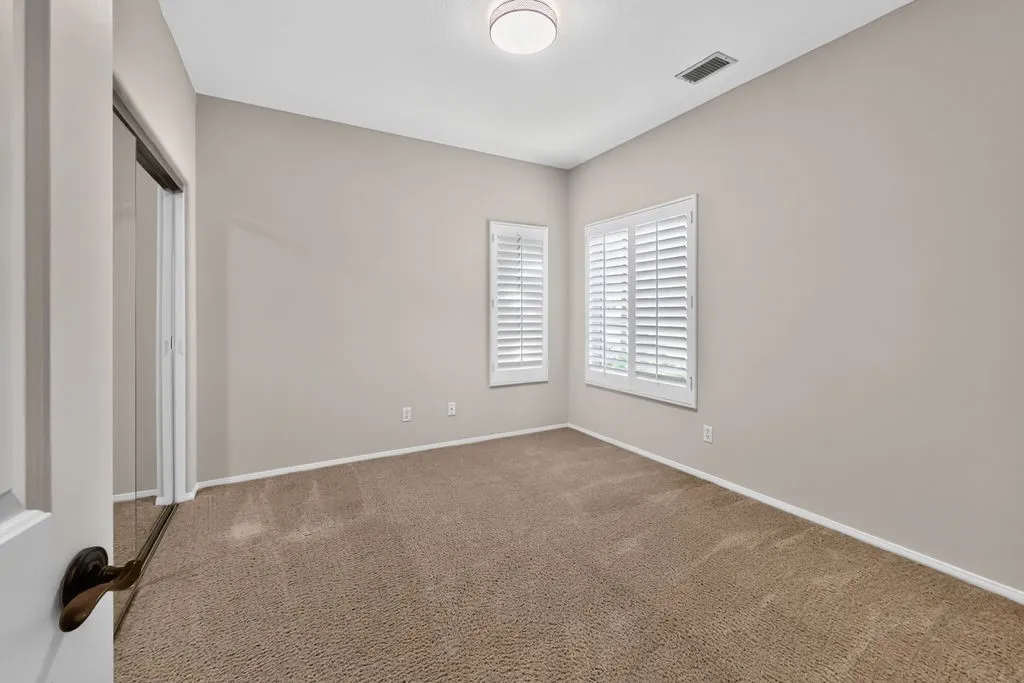 Bedroom adjacent to the hall bathroom