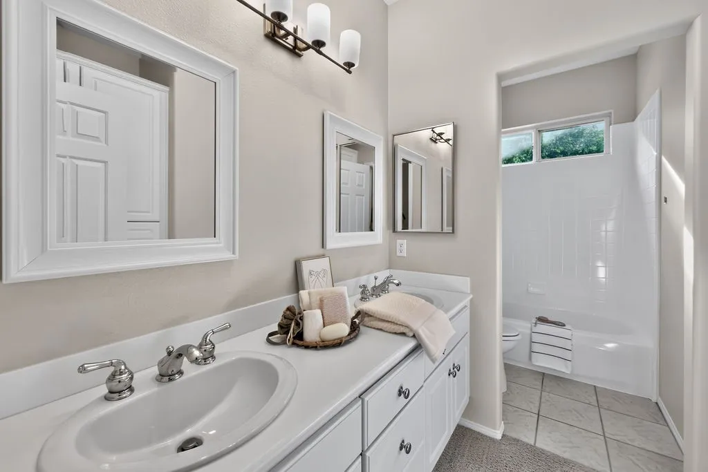 Hall bath refresh and a surprise wall of storage