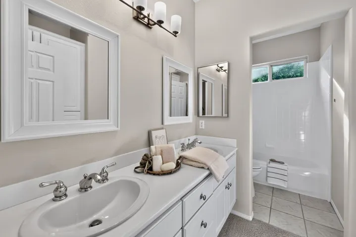 Hall bath refresh and a surprise wall of storage