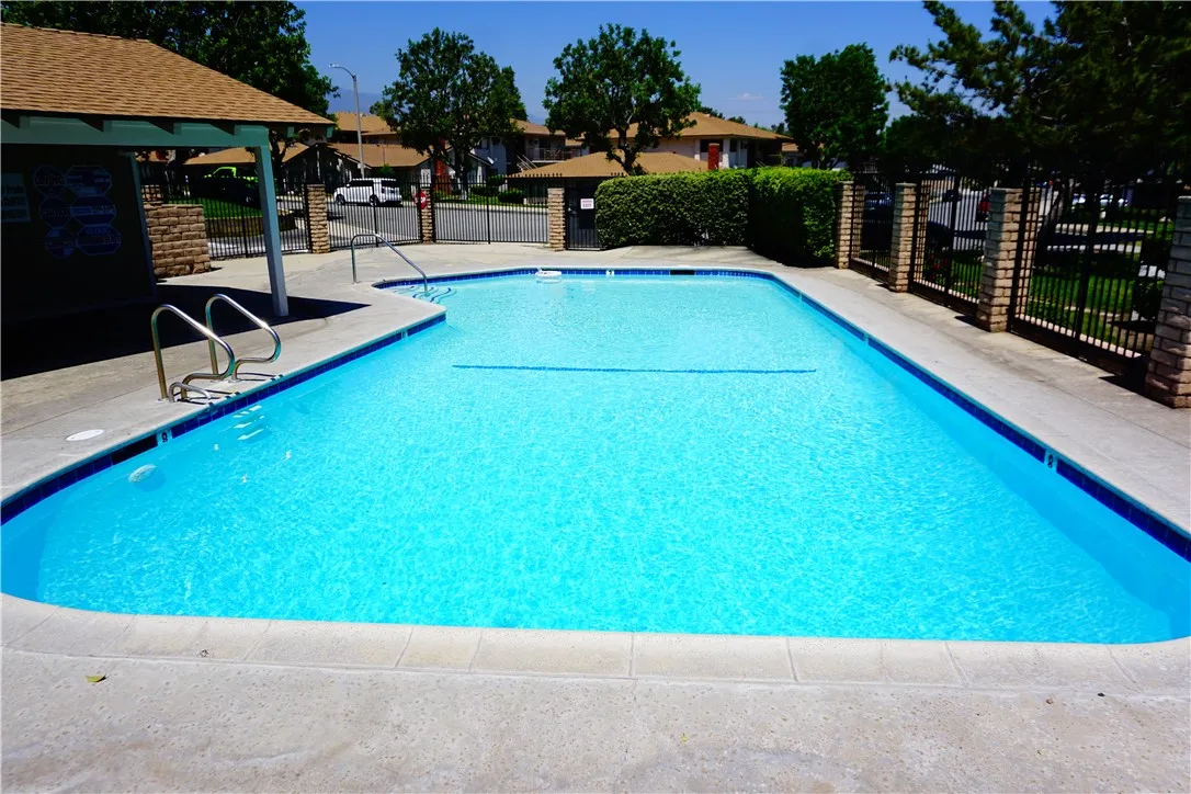Association gated pool area.