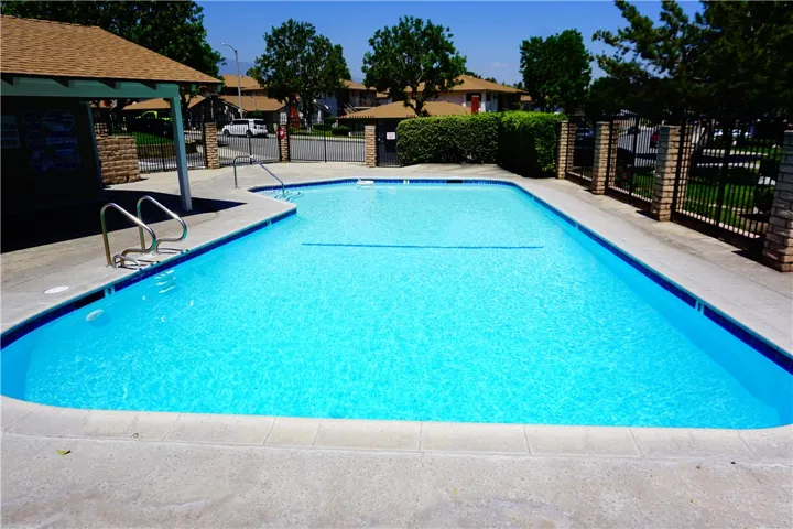 Association gated pool area.