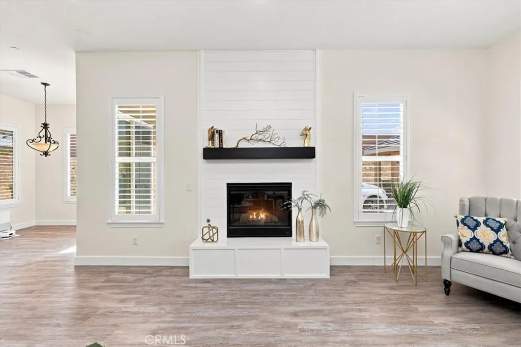 Fireplace in family room