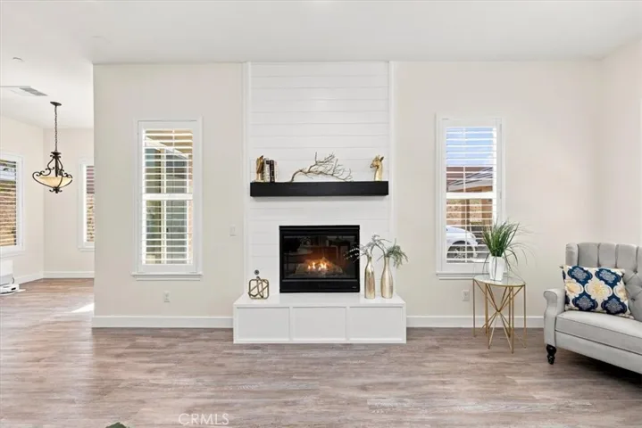 Fireplace in family room