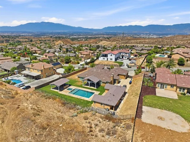 Aerial view 1/2 acre plus lot, large-lot community