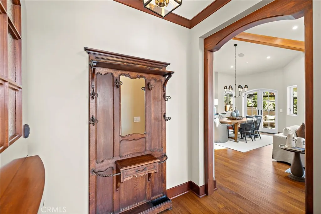 Dutch door entry with rich reclaimed Honduras mahogany accents throughout. Dutch door entry with rich reclaimed Honduras mahogany accents throughout.