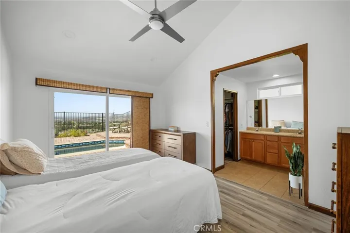 Master bedroom with beautiful views