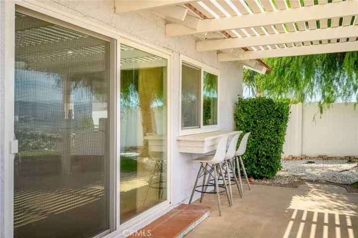 Outdoor patio area