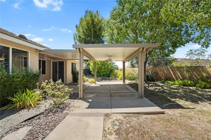 Rear covered patio