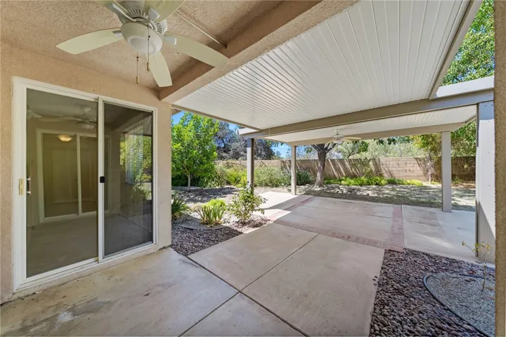 Rear covered patio