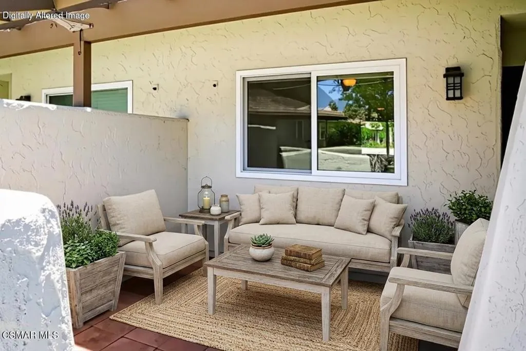 Virtual Staged front patio Virtual Staged front patio