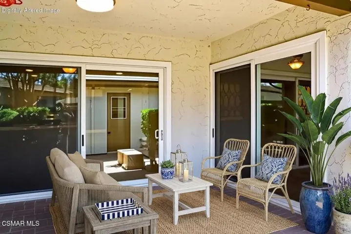 Virtual Staged back patio