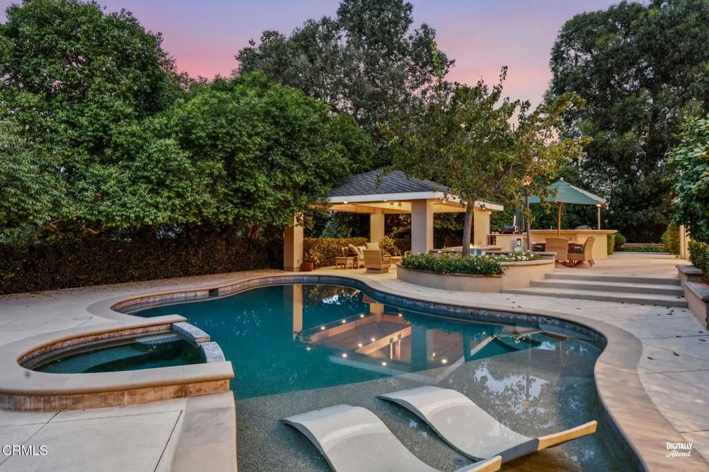 Pool at sunset Pool at sunset