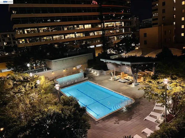 Overlooking the Pool from Window