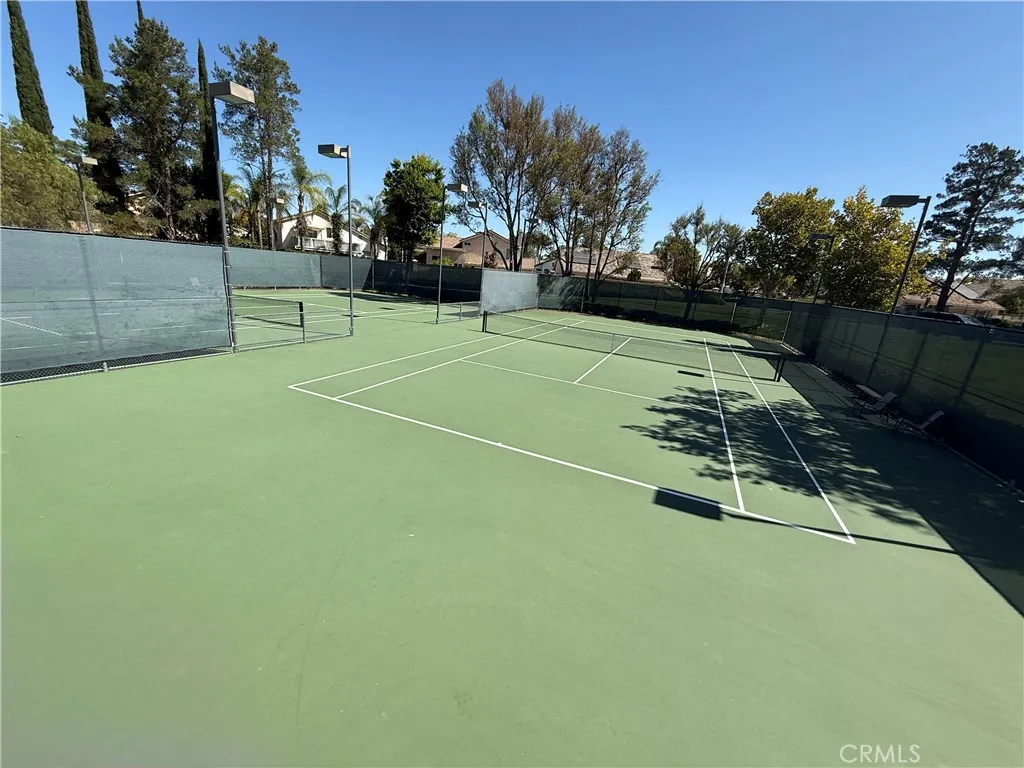 Numerous tennis courts
