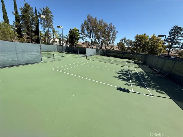 Numerous tennis courts