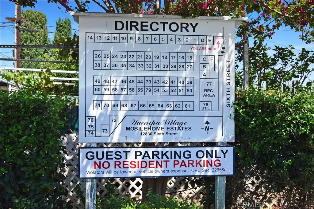 Space 16 is an Easy-to-Access Location within the Park. Guest Parking at the Front is Just a Few Spaces Away. Space 16 is an Easy-to-Access Location within the Park. Guest Parking at the Front is Just a Few Spaces Away.