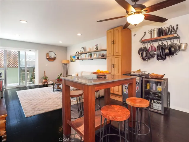 Family room with storage