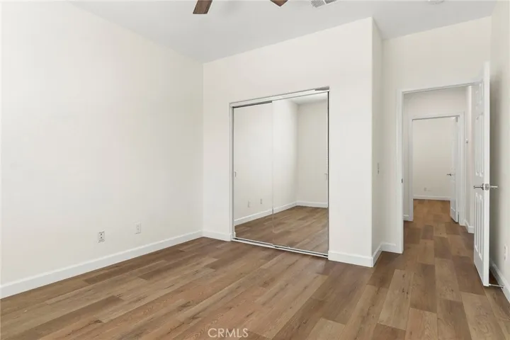 Mirrored wardrobe & new fan