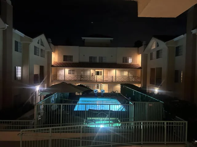 Pool night view