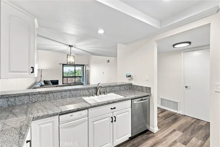 Kitchen opens up to the main living area