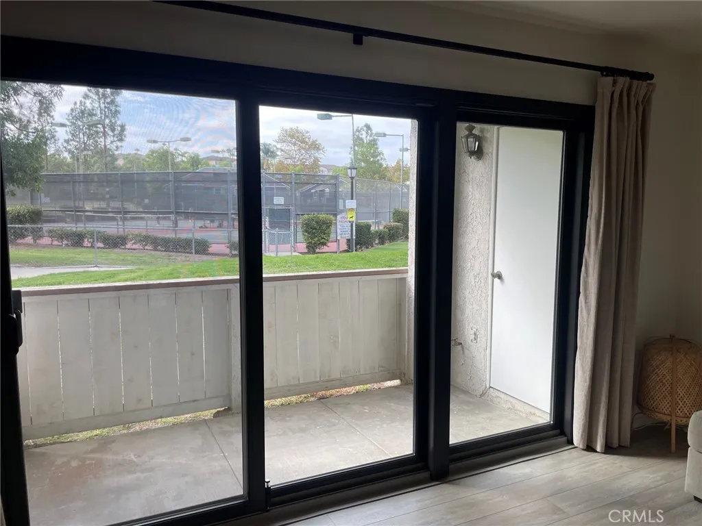 Living room opens to private patio Living room opens to private patio