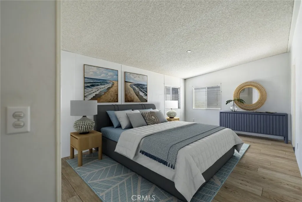 Virtually Staged Master Bedroom