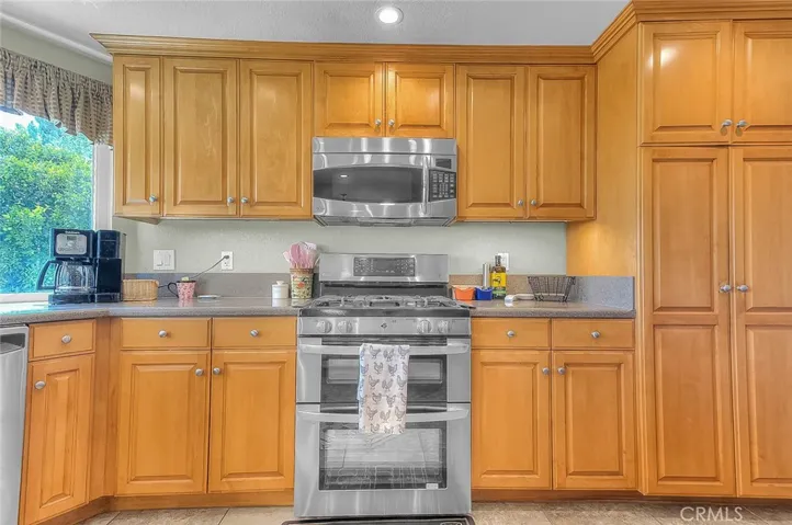 Updated kitchen with Corian counters