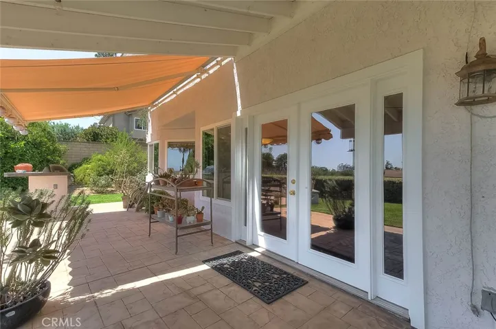 Access the patio from French doors @ the family room