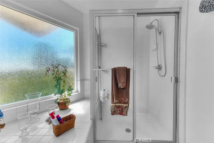 Separate shower and big soaking tub