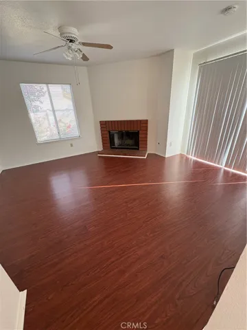 Family room with fireplace