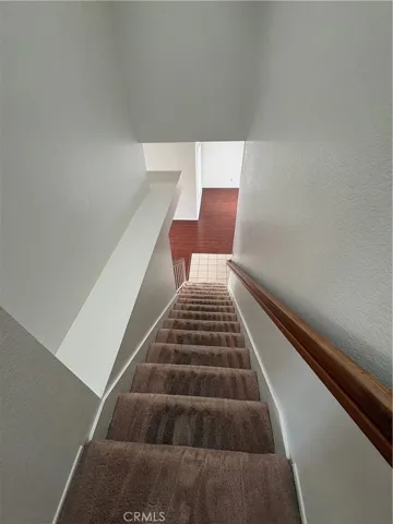 Going down stairs