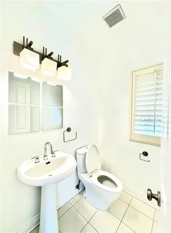 Downstairs powder room