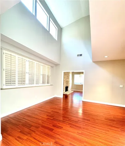 Open living and dining areas