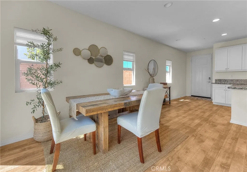 Dining area conveniently located near the patio, creating an easy flow for indoor-outdoor entertaining.