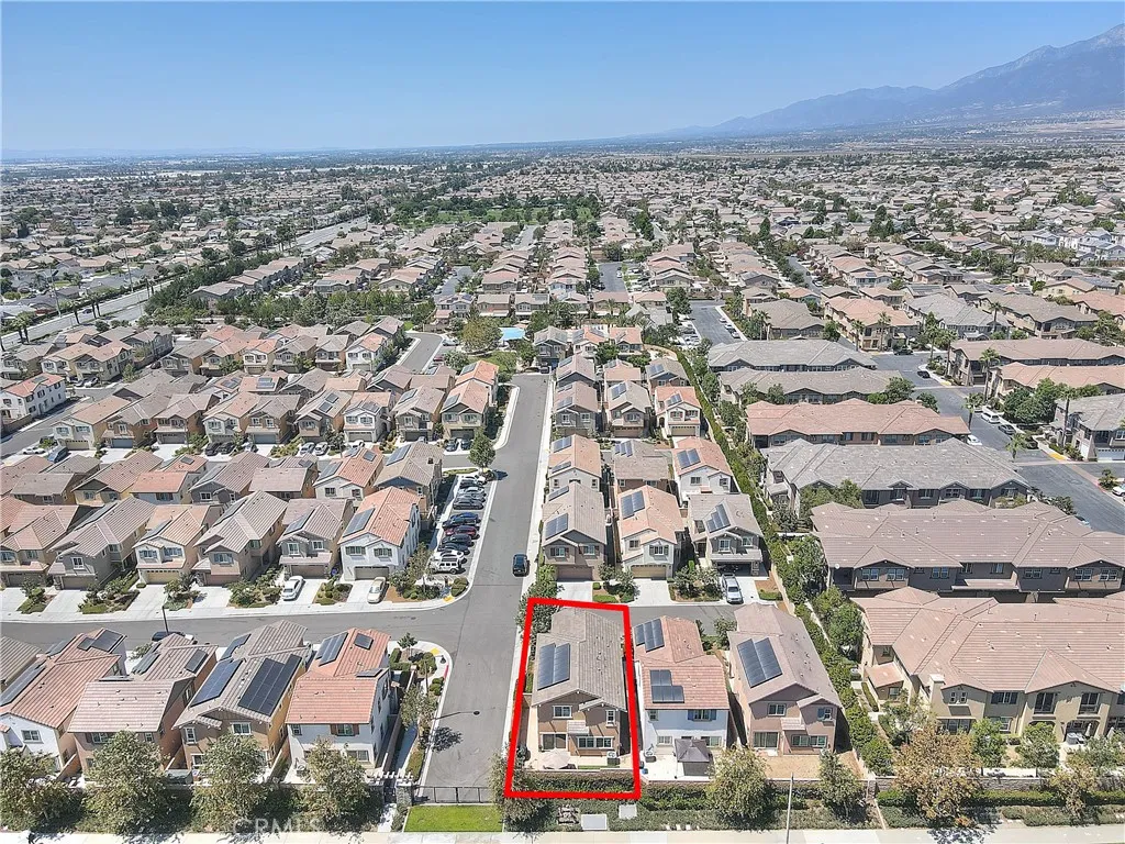 Aerial neighborhood view highlighting the property’s location within Encore at Providence.