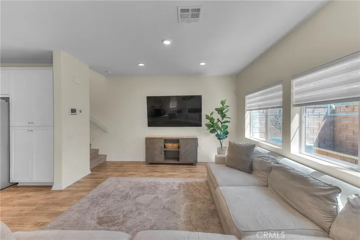 Stylish and comfortable living room that beautifully complements the home's contemporary design