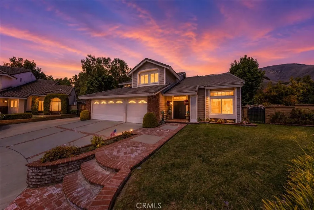 AI enhanced twilight photo of the front exterior.