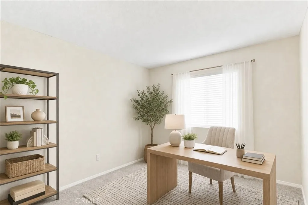 AI-enhanced to illustrate potential furnishings, décor, and room use
