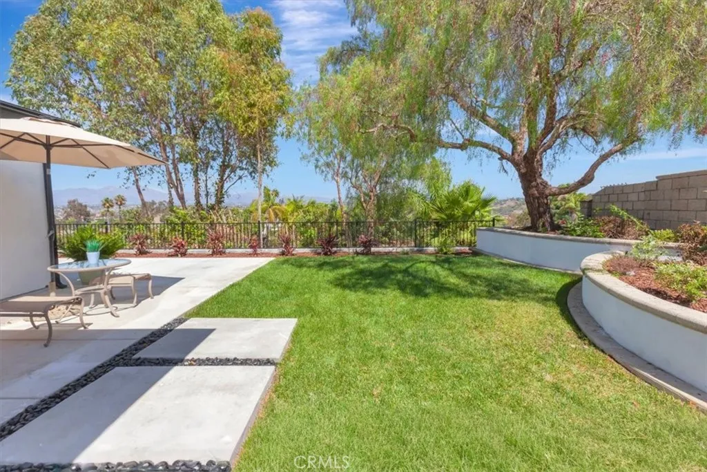 Enjoy the lush landscape and views from your private backyard