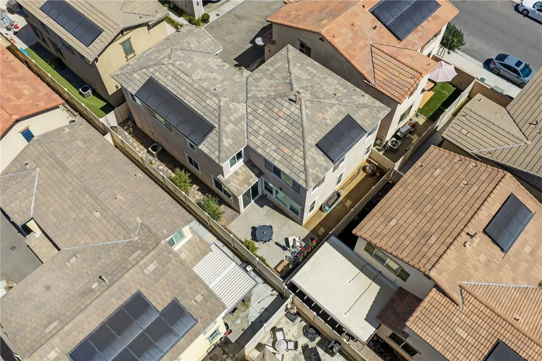 Aerial view of subject property and neighboring properties. Aerial view of subject property and neighboring properties.
