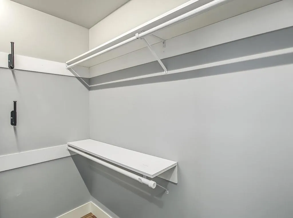 Large closet in bedroom. Large closet in bedroom.