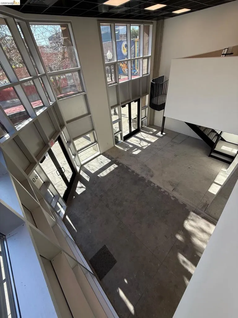 Interior space with unfinished concrete flooring Interior space with unfinished concrete flooring