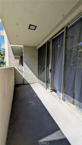 Large private balcony