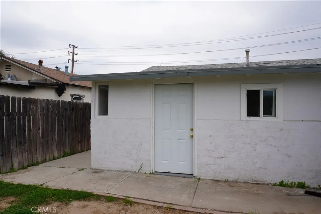 back of unit