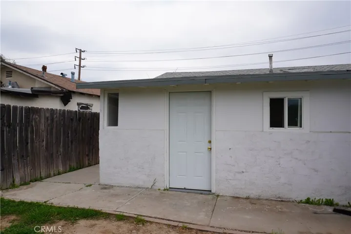 back of unit