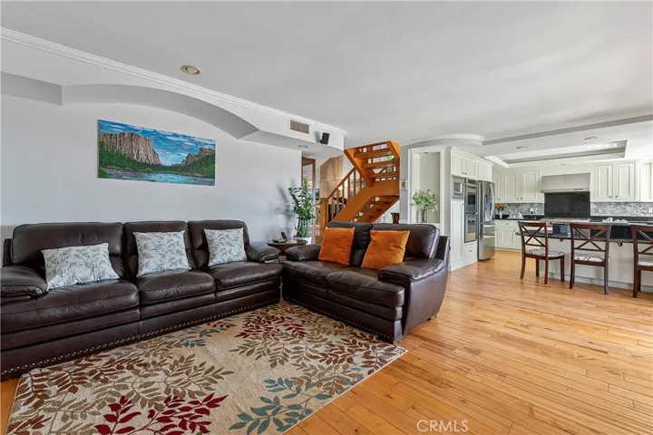 Kitchen open to the family room