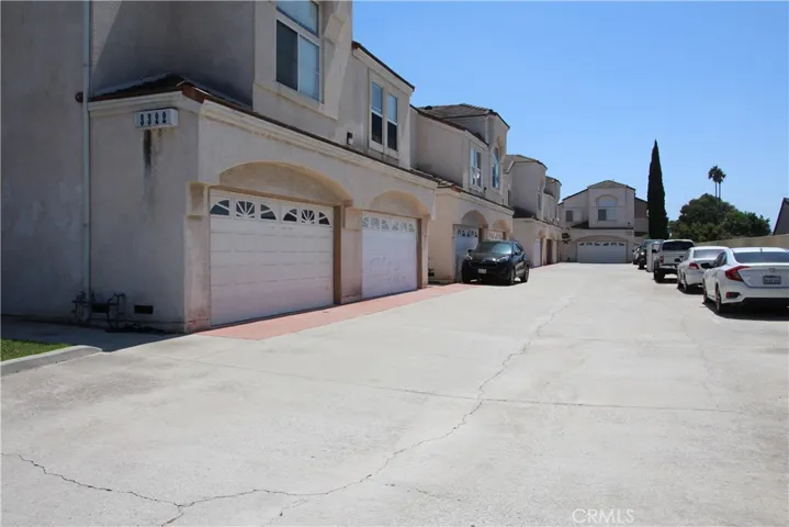 Entering driveway of complex