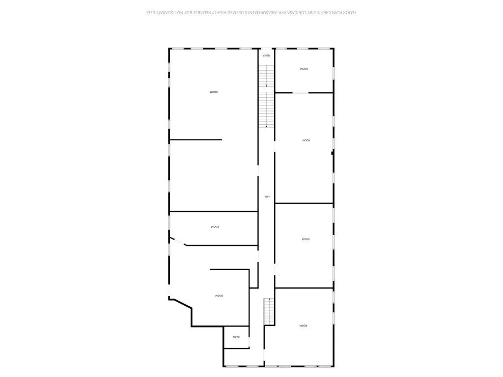 845 Main Upstairs Estimated Floor Plan